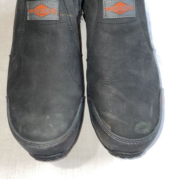 Merrell Mens Safety Shoes Size 13 M Black Leather Steel Toe Oil & Slip Resistant - Picture 7 of 12
